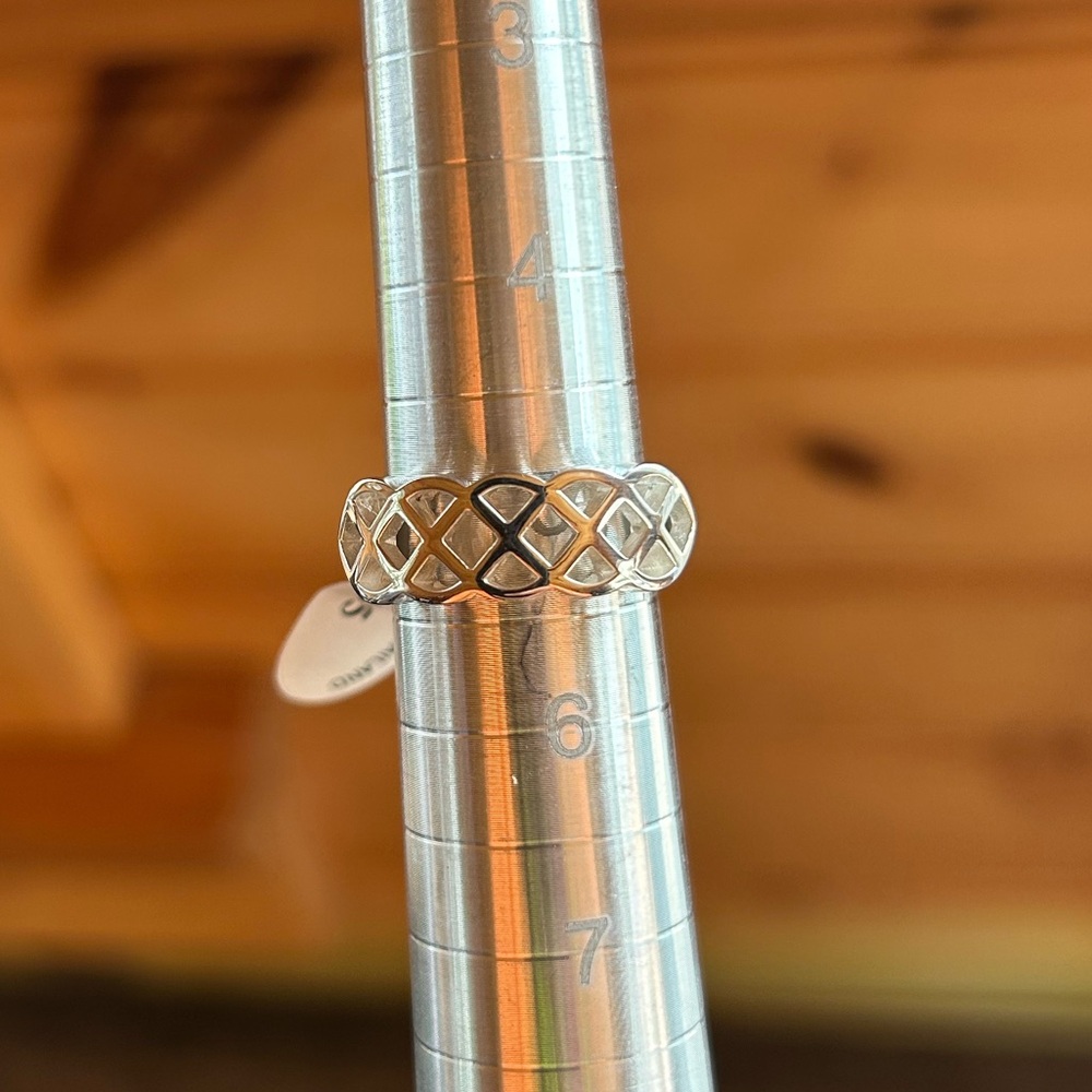 Size 5 Sterling Silver 925 Weave Ring